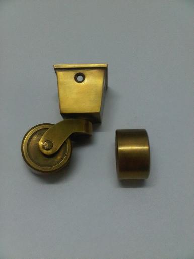 Brass wheel Item code Y.013A size clear out 40x40 mm.high 75 mm. Brass wheel Item code Y.013A size clear out 40x40 mm.high 75 mm.