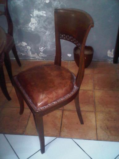 Chair BLC01AB teak wood with leather Chair BLC01AB teak wood with leather