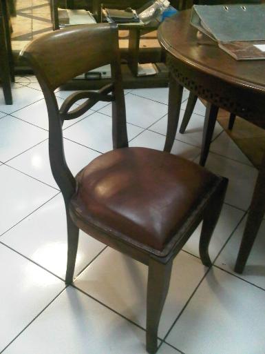 Chair BLC01AA teak wood with leather Chair BLC01AA teak wood with leather