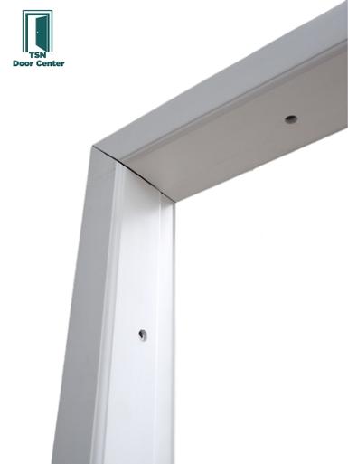 วงกบupvc สีขาวสำหรับประตูขนาด 70x200ซม. พร้อมอุปกรณ์ยึดกับปูน สำหรับใช้ภายนอกและภายใน
