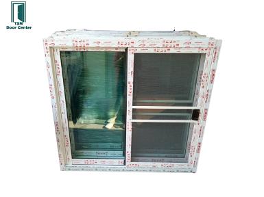 หน้าต่างอลูมิเนียม WW 001 ขนาด 120x110ซ.ม. สีขาว บานเลื่อนสลับ พร้อมมุ้งลวด