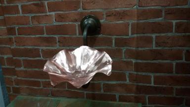Accessories in bathroom copper & brass Item code SP05 size deep 20 cm. wide 14 cm high 40 cm Accessories in bathroom copper & brass Item code SP05 size deep 20 cm. wide 14 cm high 40 cm