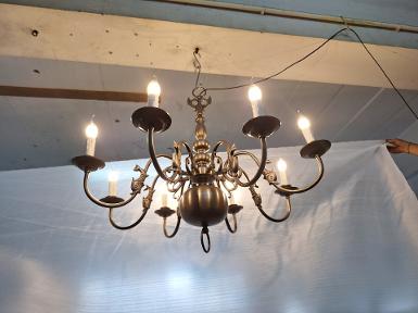 Hanging Lamp brass 8 arm Item Code ATL8F size wide 85 cm high 90 cm can be longer Hanging Lamp brass 8 arm Item Code ATL8F size wide 85 cm high 90 cm can be longer