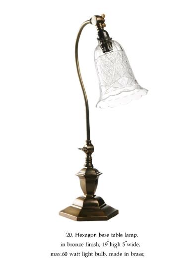 Brass Table Lamp with cut glass shade Item Code ELS020T ITEM COMING SOON. Brass Table Lamp with cut glass shade Item Code ELS020T ITEM COMING SOON.