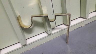 Curtain holder brass material Item Code CHB50 size plat bar 1'' high 155 mm.deep 220 mm. Curtain holder brass material Item Code CHB50 size plat bar 1'' high 155 mm.deep 220 mm.