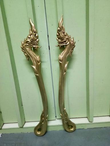 Nagas Handle brass material item code NAG18 Price/set size long 600 mm. Nagas Handle brass material item code NAG18 Price/set size long 600 mm.