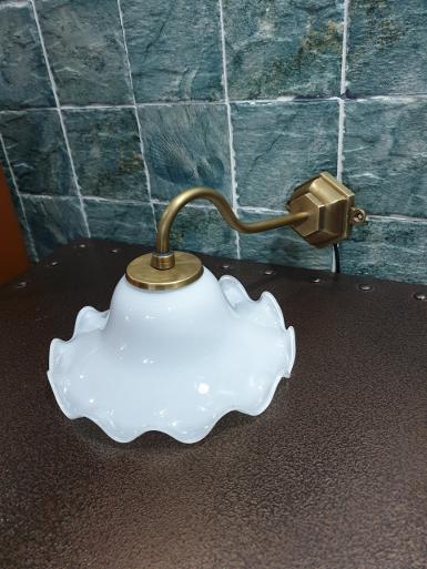Brass Wall Lamp Item Code WLH75J size base 75 mm shade 190 mm. Brass Wall Lamp Item Code WLH75J size base 75 mm shade 190 mm.