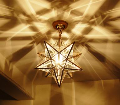 Star Lamp with beveled glass and in polished brass finish. Item Code ELS017S size Star Lamp with beveled glass and in polished brass finish. Item Code ELS017S size