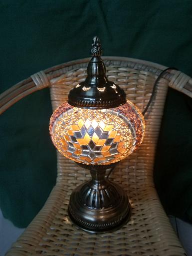 Mosaic Lamp head light in bed room Item Code MRCN21 size high 285 mm. D: 6'' base 120 mm. Mosaic Lamp head light in bed room Item Code MRCN21 size high 285 mm. D: 6'' base 120 mm.