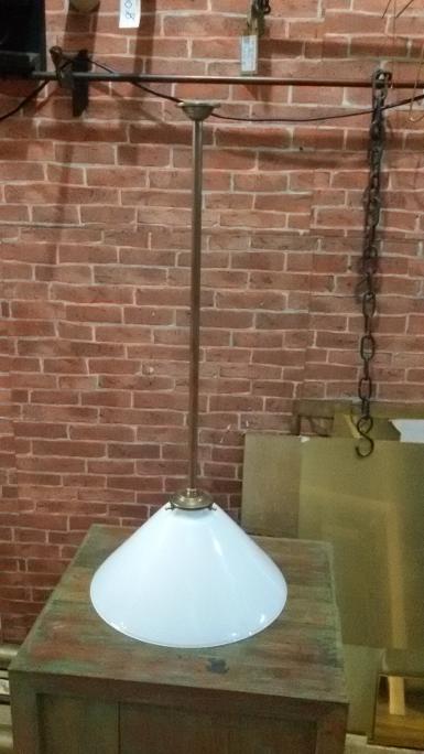 Brass Hanging Lamp Item Code HGL18MP size high 50 cm. shade 8'' Brass Hanging Lamp Item Code HGL18MP size high 50 cm. shade 8''